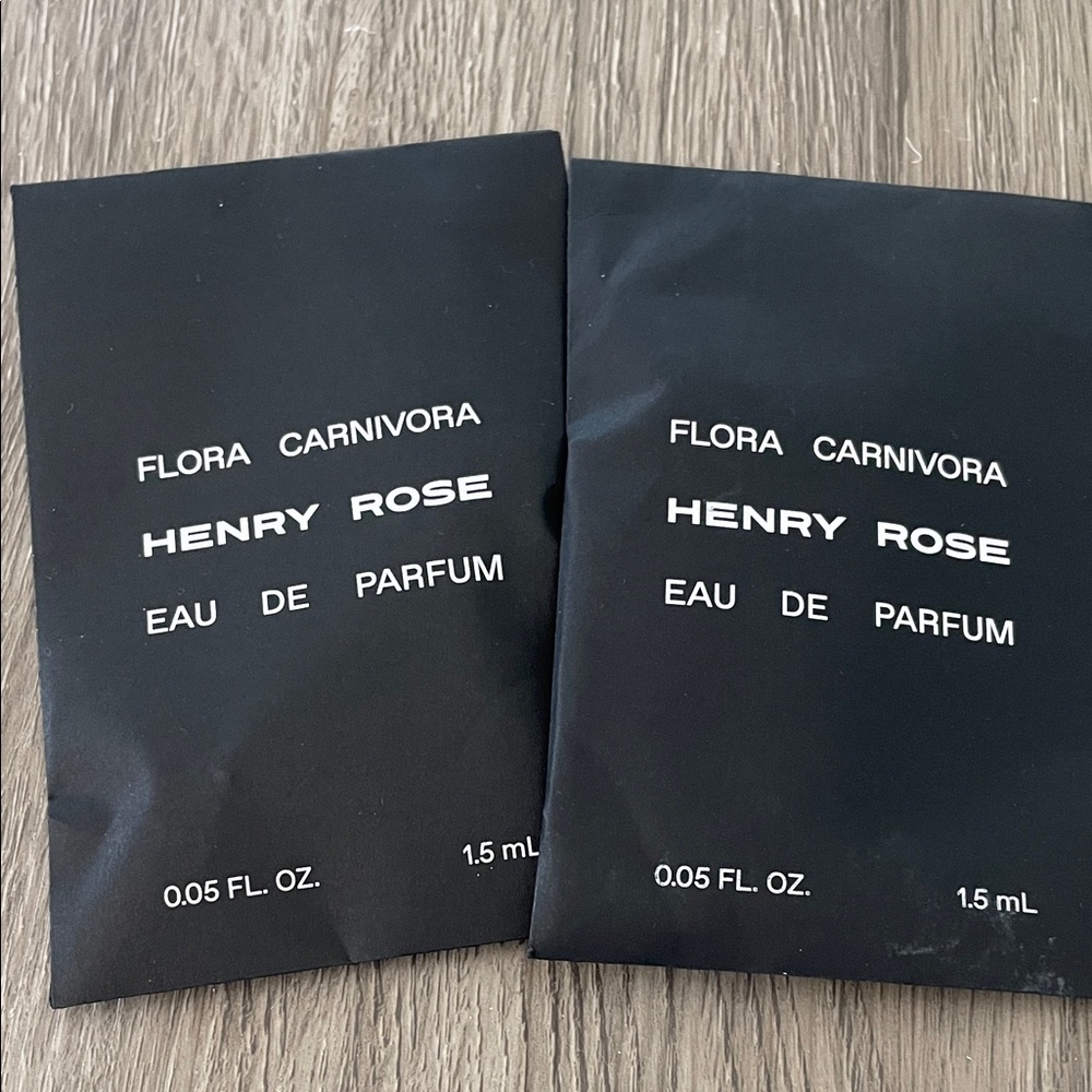 2 - NEW Sealed‎ Henry Rose Flora Carnivora Unisex Travel Sample Mini EDP 1.5 ml